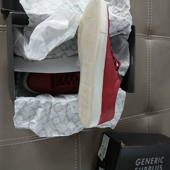 Candidly - Red Leather Sneakers size 11 - Picture 4 of 5